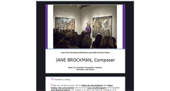 Desktop Screenshot of janebrockman.org