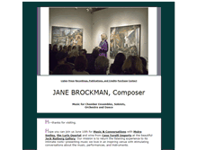 Tablet Screenshot of janebrockman.org